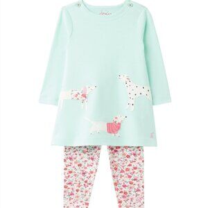 Joules - Christina Dress and Legging Set - Ocean Puppy